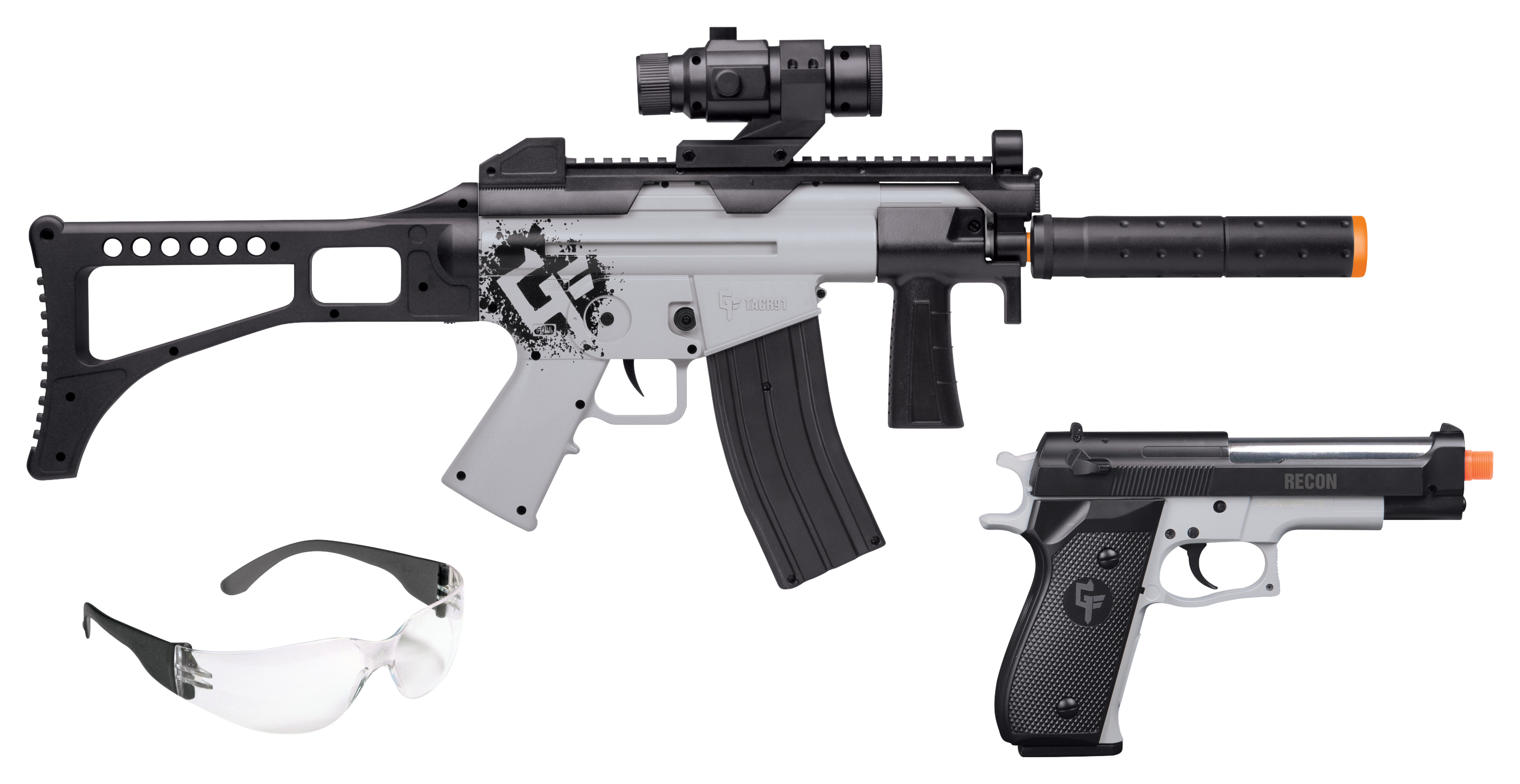 Game Face Ghost Affliction AEG Airsoft Rifle and Spring Powered Airsoft
